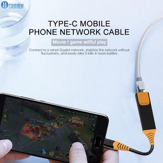 【SUXIN】 USB-C to Ethernet Adapter USB 3.1 to RJ45/VGA HUB for Network Ethernet Adapter Network USB Lan