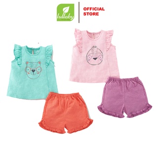 Lullaby bộ cộc tay bg quần bèo nh656p