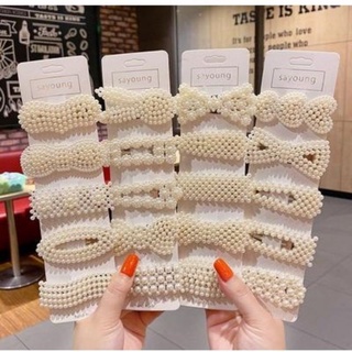 Kẹp Tóc Đính Ngọc Trai Giả