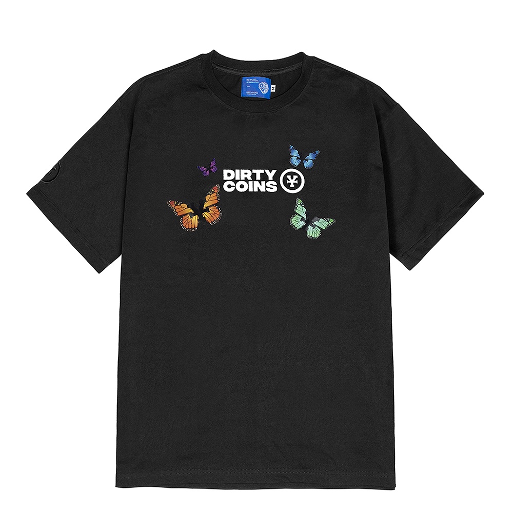 DirtyCoins Áo thun Monarch Butterfly T-shirt - Black