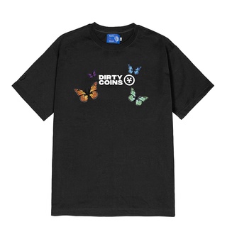 DirtyCoins Áo thun Monarch Butterfly T-shirt - Black