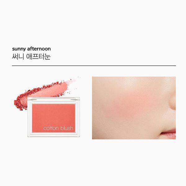 Phấn má hồng Missha cotton blush Hàn quốc