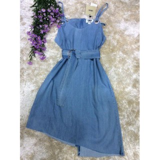 [Ảnh Thật]  Đầm Jeans 2 dây