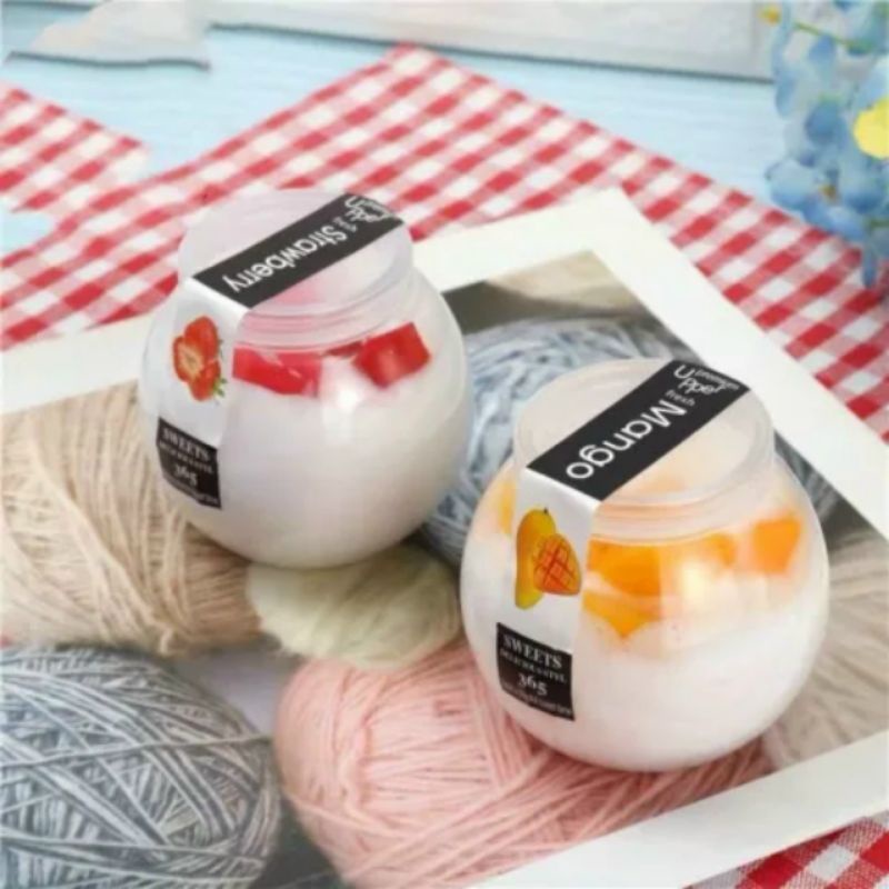 Combo 3 Hũ sữa chua tròn 100ml nắp nhựa