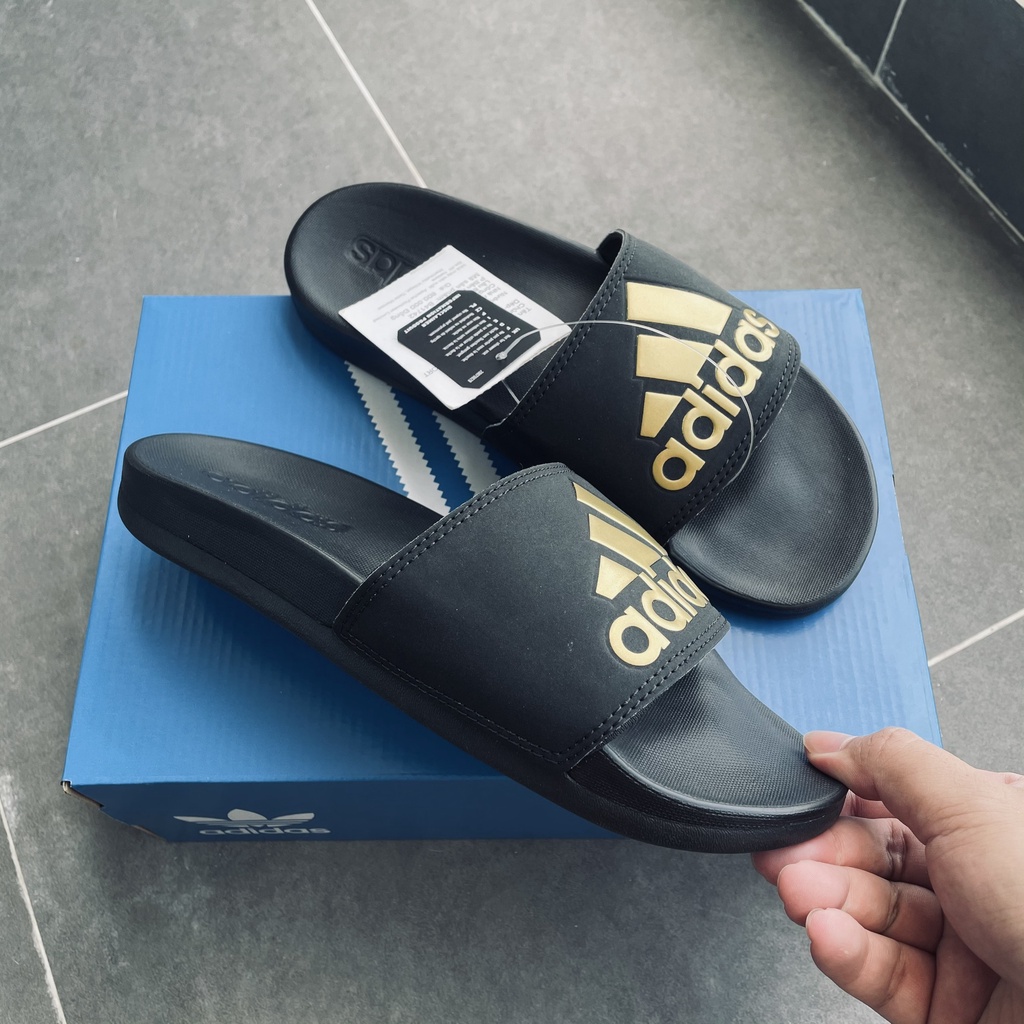 Dép chính hãng Adilette Comfort Gold quai ngang êm nhẹ thoải mái