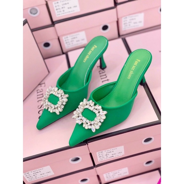 SORAMI.SHOES-Sục đính đá sang chảnh siêu xinh thời trang nữ tính