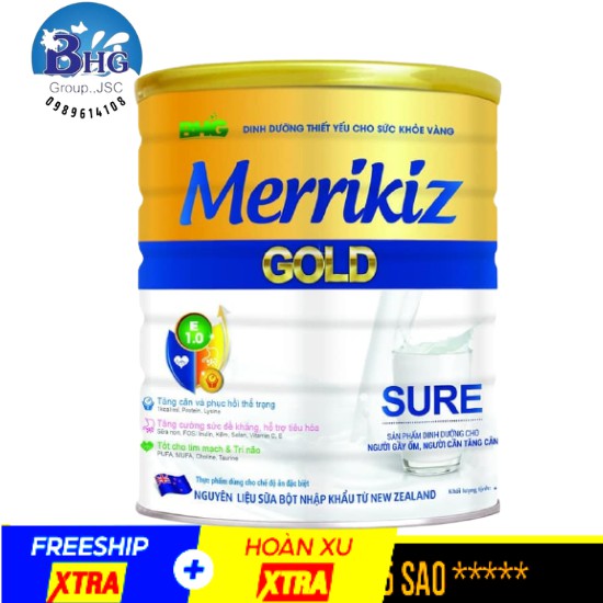 SỮA Bột MERRIIKIZ GOLD SURE 900G