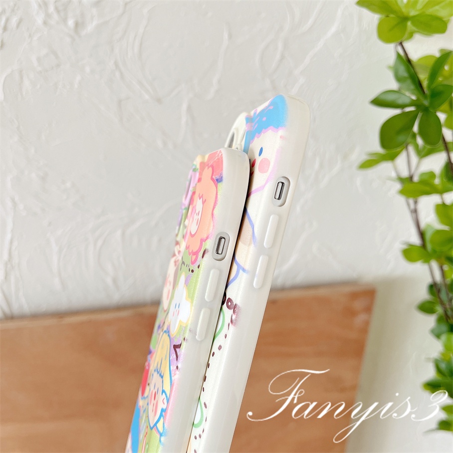 Ốp Điện Thoại Mềm Chống Rơi Họa Tiết Graffiti Cho iPhone 14 13 12 11 Pro Max X XR Xs Max 8 7 6 6s Plus SE 2020