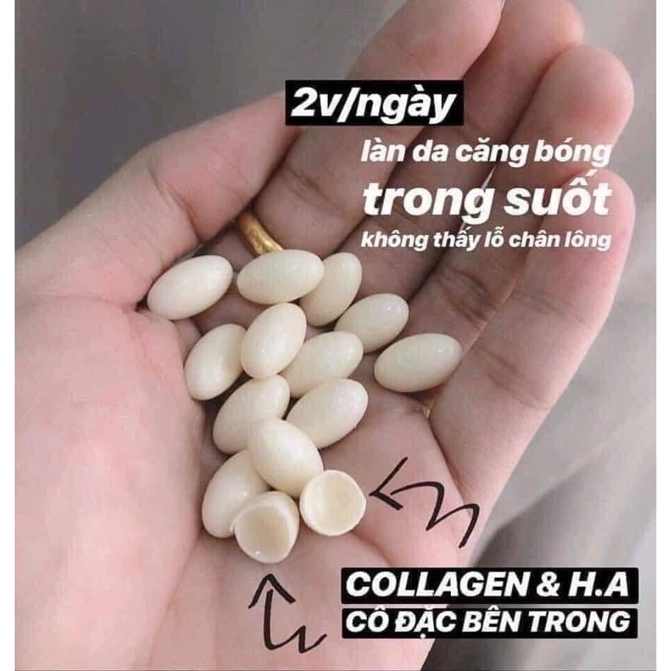 Viên Uống Aqua 💖Freeship💖 Viên Uống Cấp Nước Và Collagen INNERB AQUA RICH