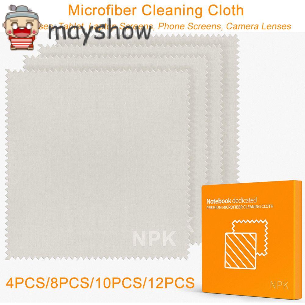 MAYSHOW 4PCS/8PCS/10PCS/12PCS Camera Lenses Cleaning Cloth Laptop Screens Wipes Microfiber Eyeglass New Phone Tablet Cleaner