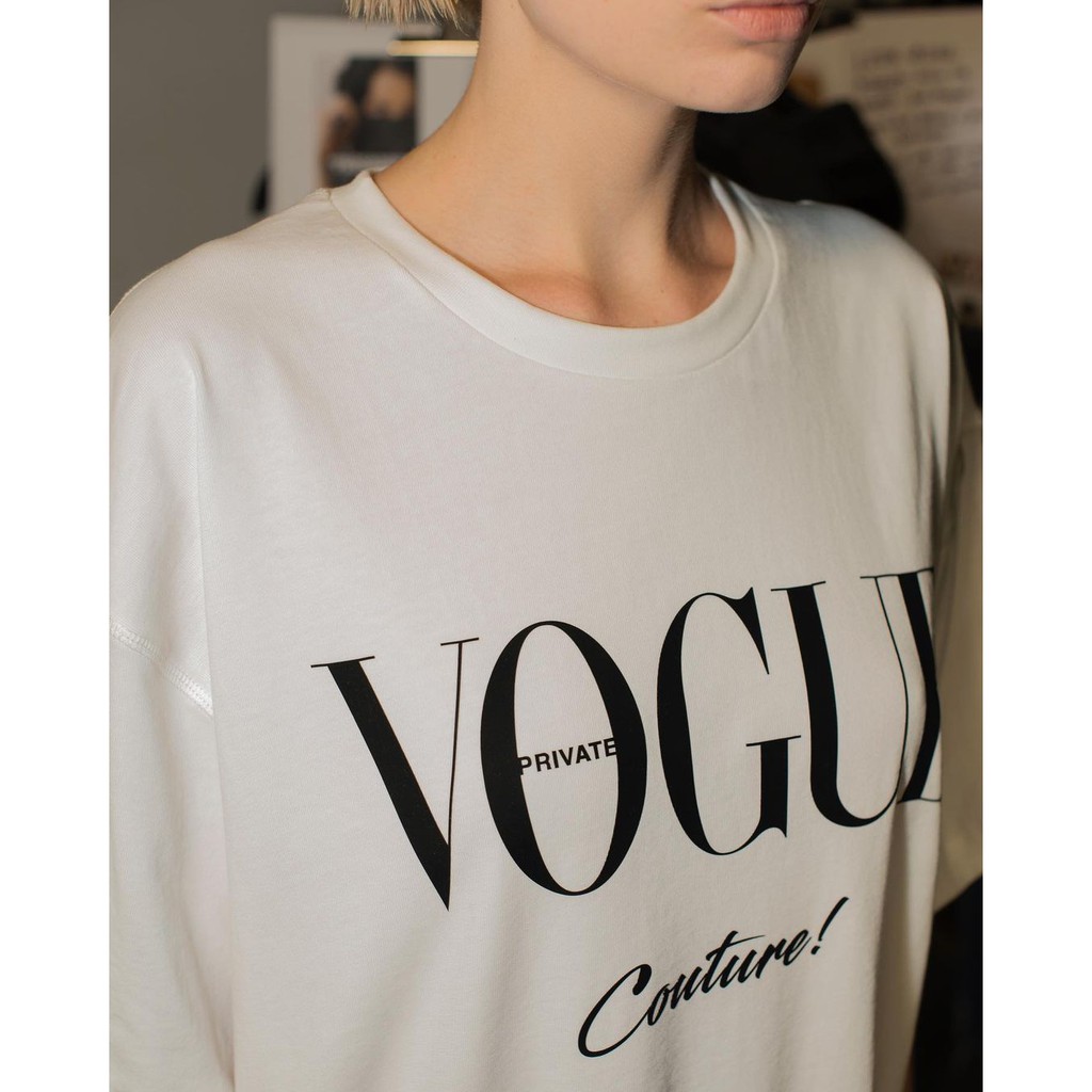 Áo thun nữ BLACKDOKI-VOUGE 2 , áo phông tay lỡ basic dáng rộng chất cotton dày dặn M96 | BigBuy360 - bigbuy360.vn