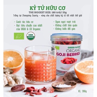 Kỷ tử Ninh Hạ hữu cơ loại 1-200g