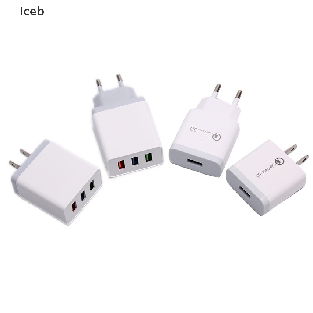 Cốc Sạc Nhanh USB 3.0 18W Phích Cắm US / EU