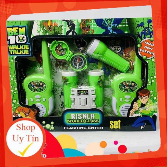 HÀNG CAO CẤP -  ĐỒ CHƠI BEN10 ỐNG NHÒM KÈM BỘ ĐÀM  - Hàng Cao Cấp