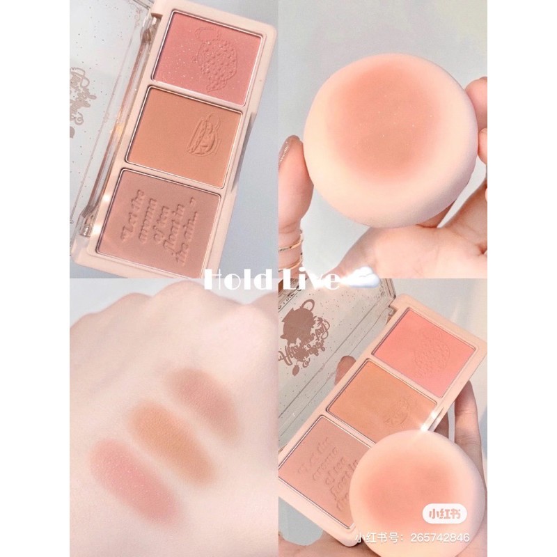[HOLD LIVE] Bảng má hồng 3 ô Hold Live Secret Garden Blush (HL461) | BigBuy360 - bigbuy360.vn