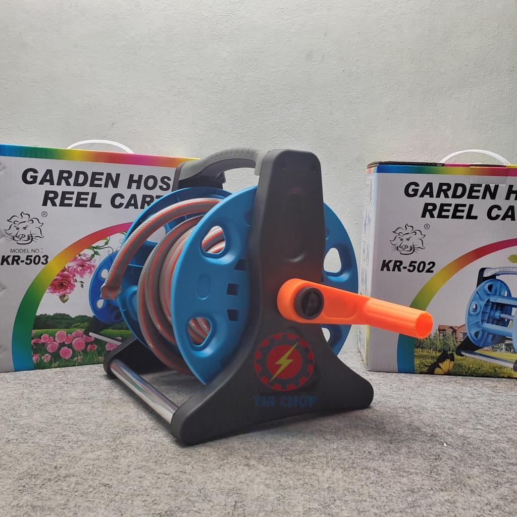 Khung rulo cuộn ống dẫn nước LionKing KR503 KR502. Tặng 1 khớp nối và 1,5m ống cấp nguồn nước