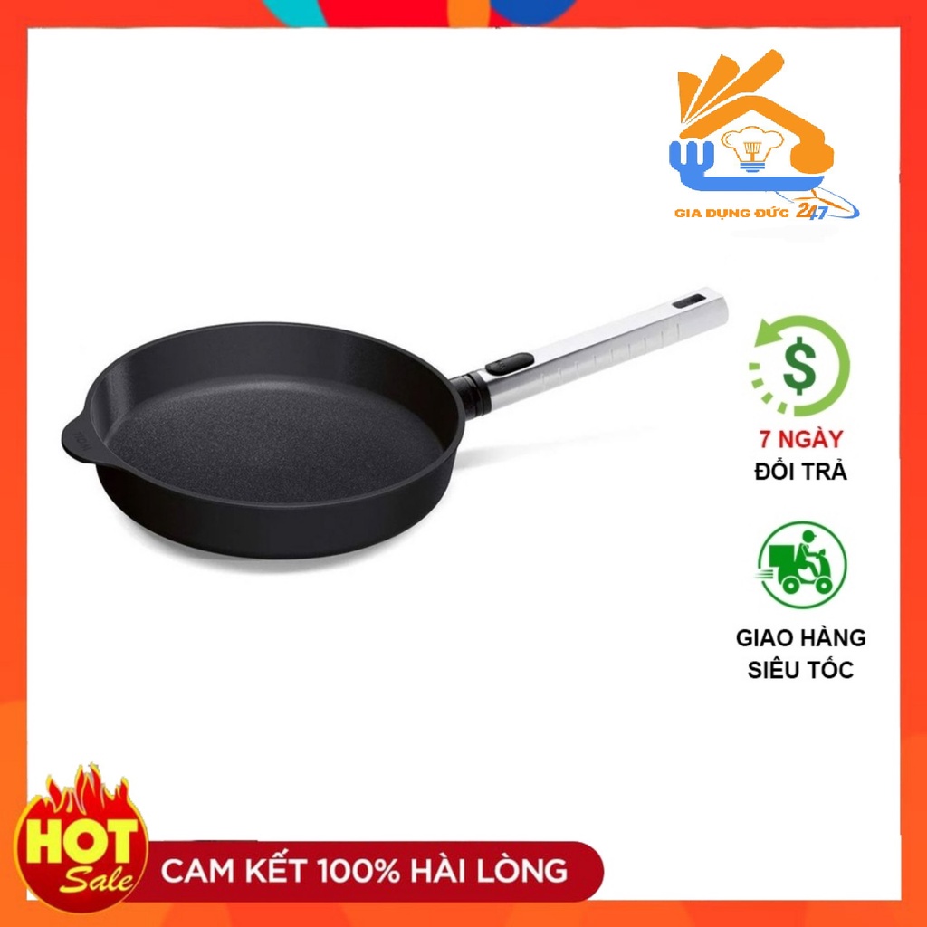Woll DIAMOND XR LOGIC 24-28cm - chảo chống dính, Chảo gang đế bằng chống dính, Hàng chính hãng Đức, cam kết sử dụng