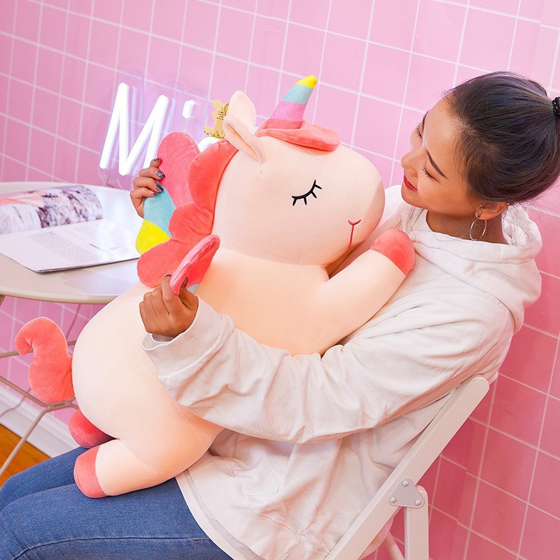 Gấu bông gối ôm ngựa kỳ lân ngựa pony vải co dãn 4 chiều 🦄 hàng cao cấp 🦄 GB38