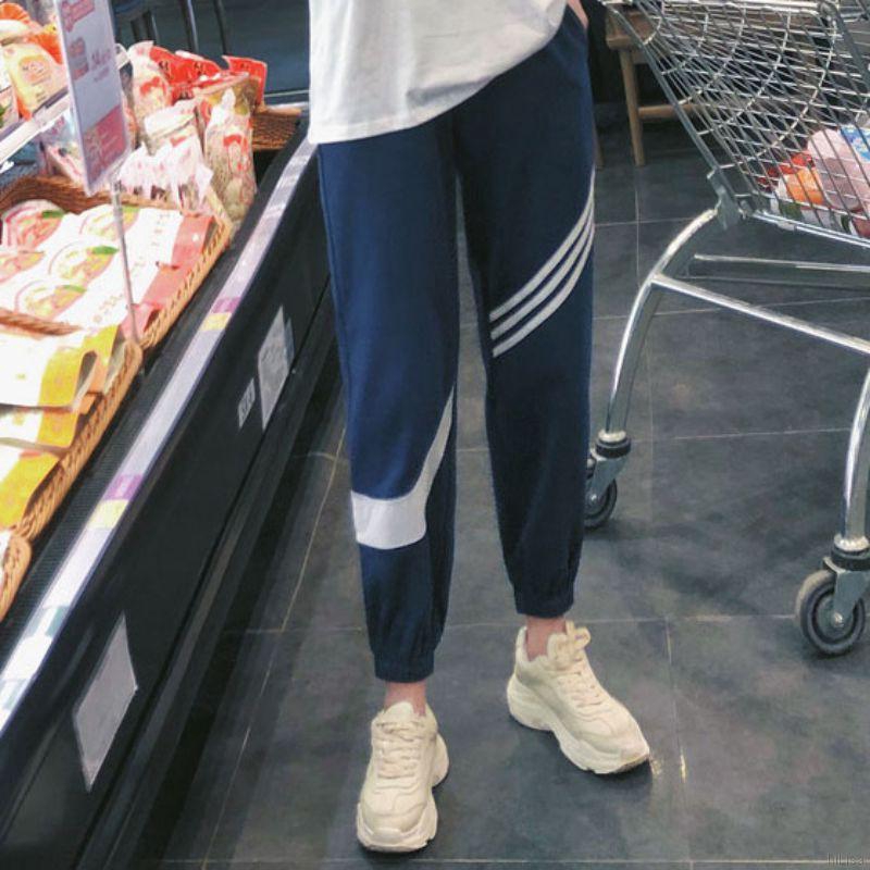 Quần thun dài ống rộng in họa tiết phong cách năng động dành cho nữ | BigBuy360 - bigbuy360.vn