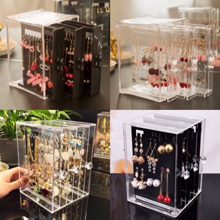 [Hàng Đẹp-Có Sẵn] Tủ Đựng Khuyên Tai + Hộp Đựng Trang Sức🌟 The Best Choice - Mica Dày Trong Suốt