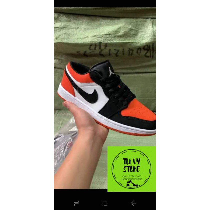 [Full box + bill]  giày thể thao JD cao cổ thấp cổ đen cam phong cách thời trang nam nữ đủ size 35-43 | BigBuy360 - bigbuy360.vn