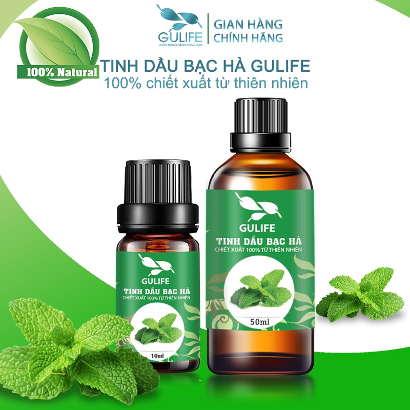 Tinh Dầu Bạc Hà Chiết Xuất Từ Thiên Nhiên GULIFE - Giảm Căng Thằng, Thơm Phòng &amp; Thư Giãn