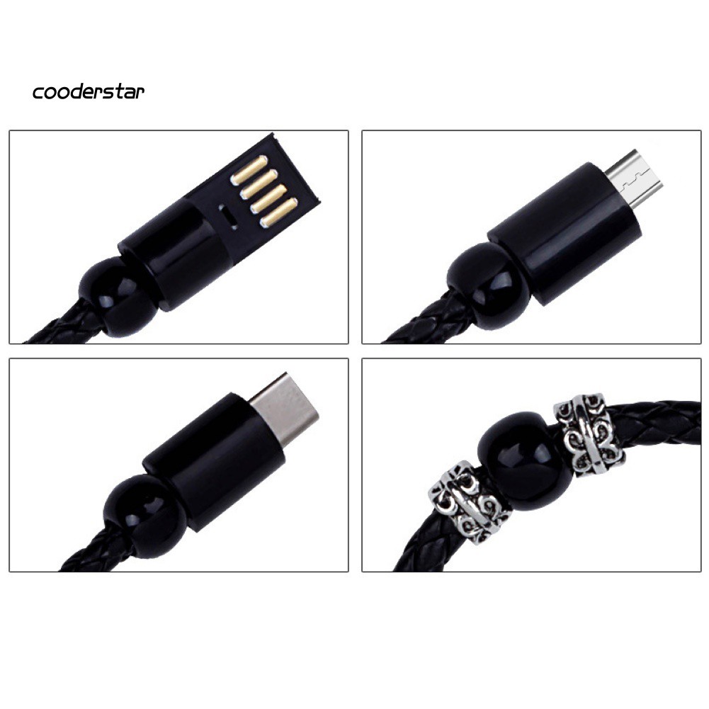 Dây Cáp Sạc Dữ Liệu Usb Loại C Dạng Vòng Đeo Tay