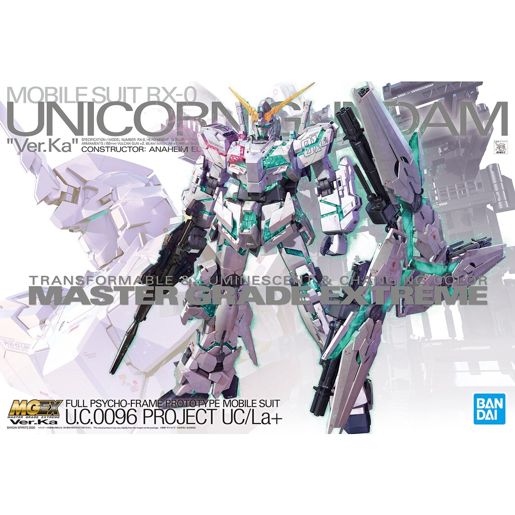 Mô Hình Gundam MG EX 1/100 Unicorn Gundam Ver Ka