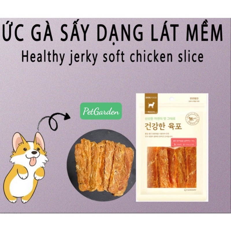 BÁNH THƯỞNG THỊT SẤY KHÔ CHO CHÓ YÊU ( XUẤT XỨ : HÀN QUỐC )