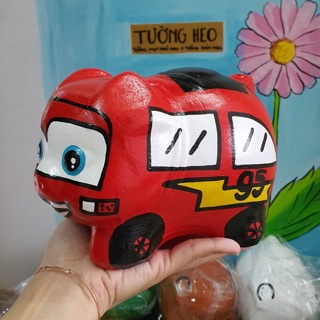 Heo đất handmade - xe ôtô