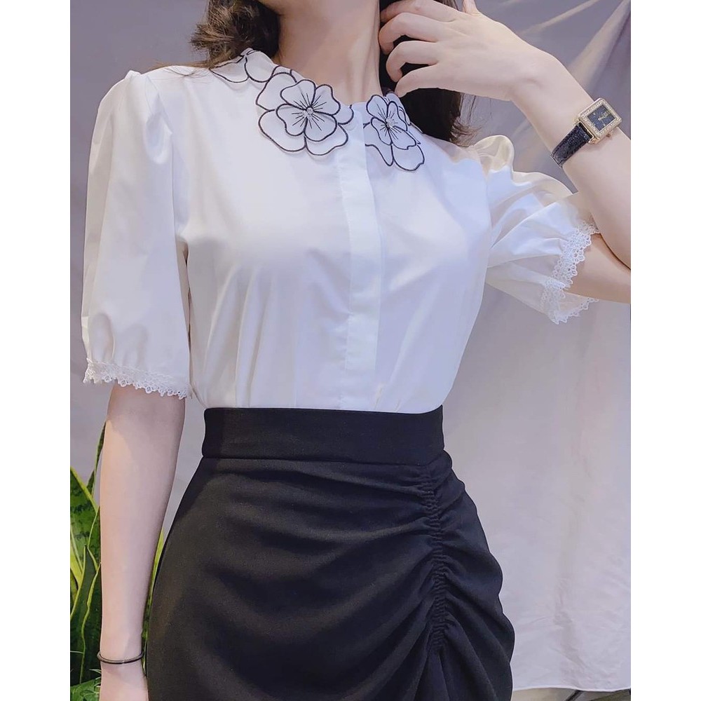 Chân Váy Gia Công Kiểu Đuôi Cá Nhún Bên Sành Điệu | BigBuy360 - bigbuy360.vn