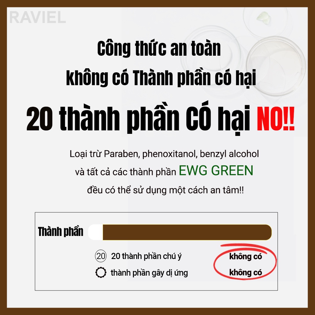 Tạo thành từ lớp GREEEN EWG & Sản phẩm có chức năng kép để làm trắng và cải thiện nếp nhăn cùng một lúc