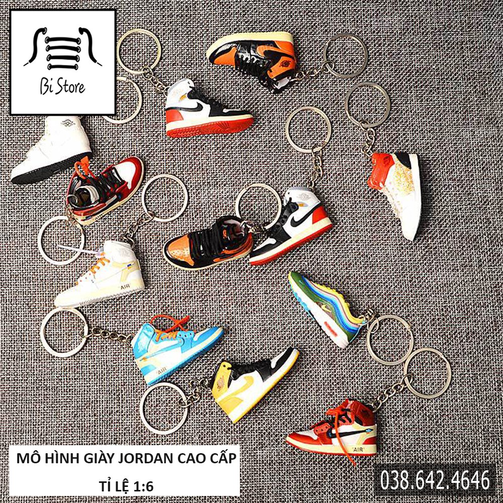 Móc khoá giày Njce J0rdan - Mô hình giày sneaker 3D mini