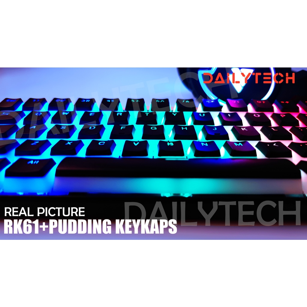 Royal Kludge Bàn phím cơ RK61 Three Mode RGB HotSwap 60% gaming keyboard mechanical  wireless keyboard bluetooth/Wifi / Wired