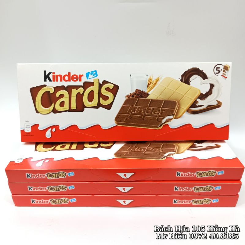 [T4/2022] Socola Kinder Cards 5 thanh 128g