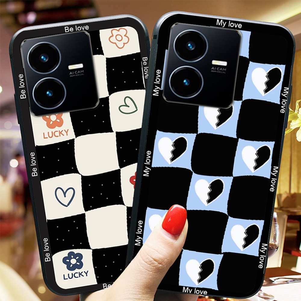 Ốp lưng điện thoại vivo y22s trái tim , thời trang