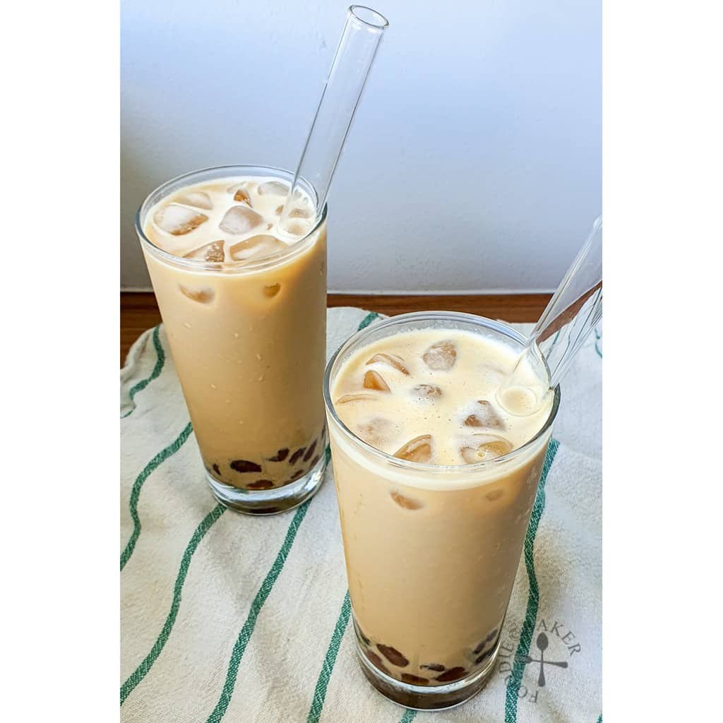 Set nguyên liệu trà sữa trân châu hồng trà/trà lài