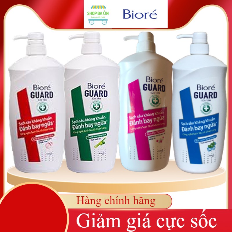 Bioré GUARD- Sữa tắm kháng khuẩn mát lạnh sảng khoái 800g