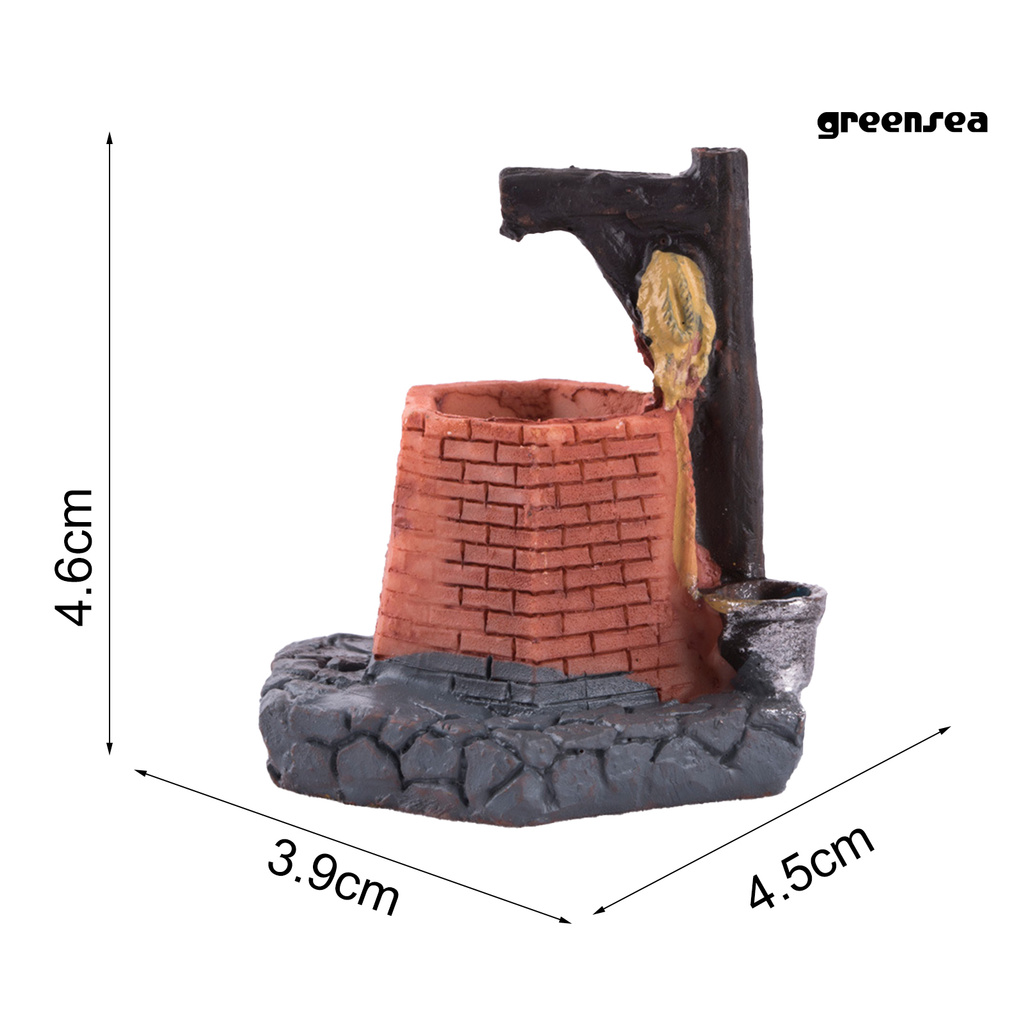 GBJ_Small House Eco-friendly Fall Resistant Resin Mini House Model Statue for Home