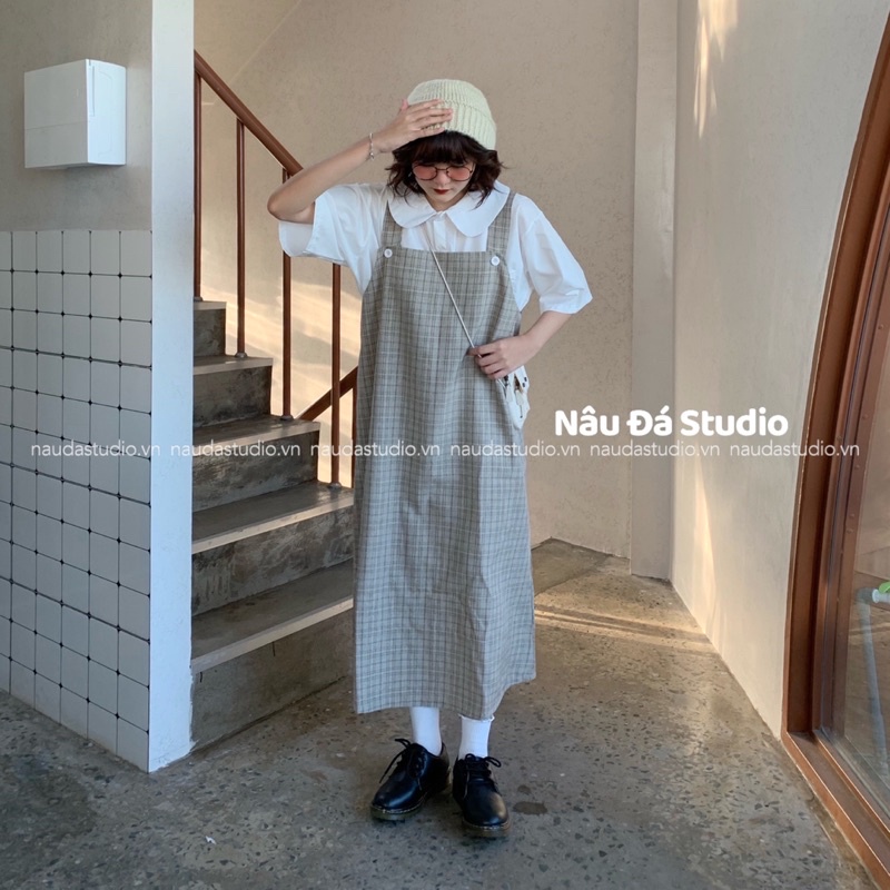 YẾM OVERSIZE DÁNG DÀI SUÔNG không tặng kèm áo  - NÂU ĐÁ STUDIO.
