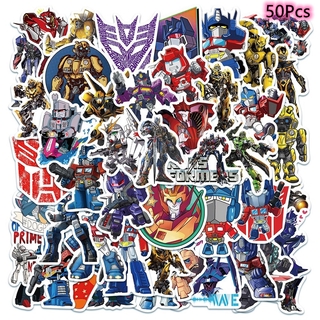 50 Sticker hình Robot Optimus Prime-Series chống thấm nước dán trang trí đa năng