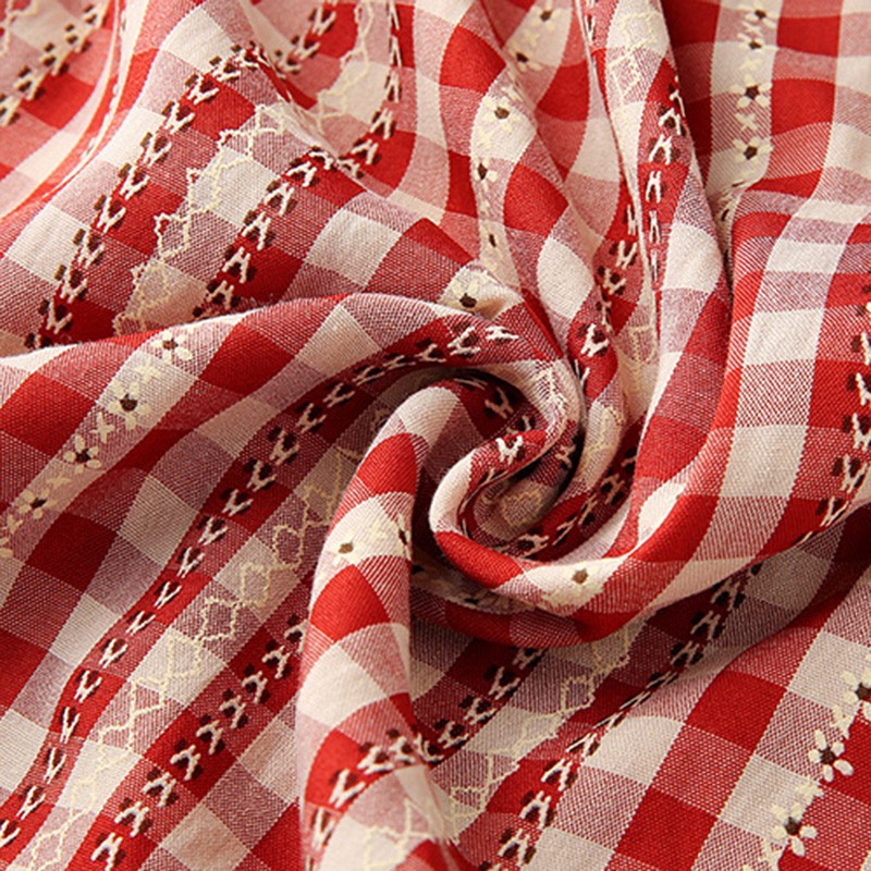 Áo kiểu nữ công sở Louro L214,kèm ảnh thật, mẫu áo công sở ngắn tay, họa tiết caro | BigBuy360 - bigbuy360.vn