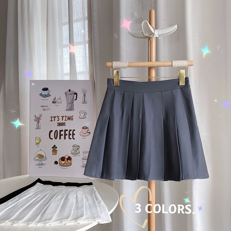 Chân váy chữ A xếp ly lưng cao dáng ôm phong cách sinh viên đại học kiểu Hàn dễ phối đồ hàng mới dành cho bạn nữ 17712 | BigBuy360 - bigbuy360.vn