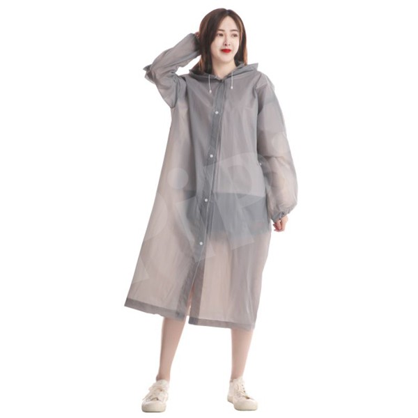 Áo mưa 1 người trong suốt loại dày An toàn Thời trang Unisex ulzzang liền thân