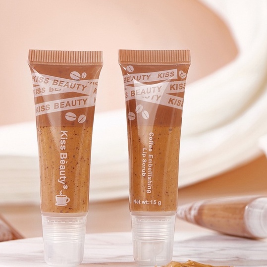 [Hàng mới về] Gel tẩy da chết môi chiết xuất cà phê cấp ẩm không làm khô môi
