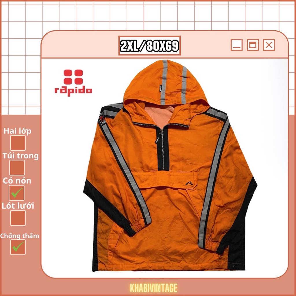 Áo khoác pull over 2hand tuyển loại 1  - Khabi Vintage