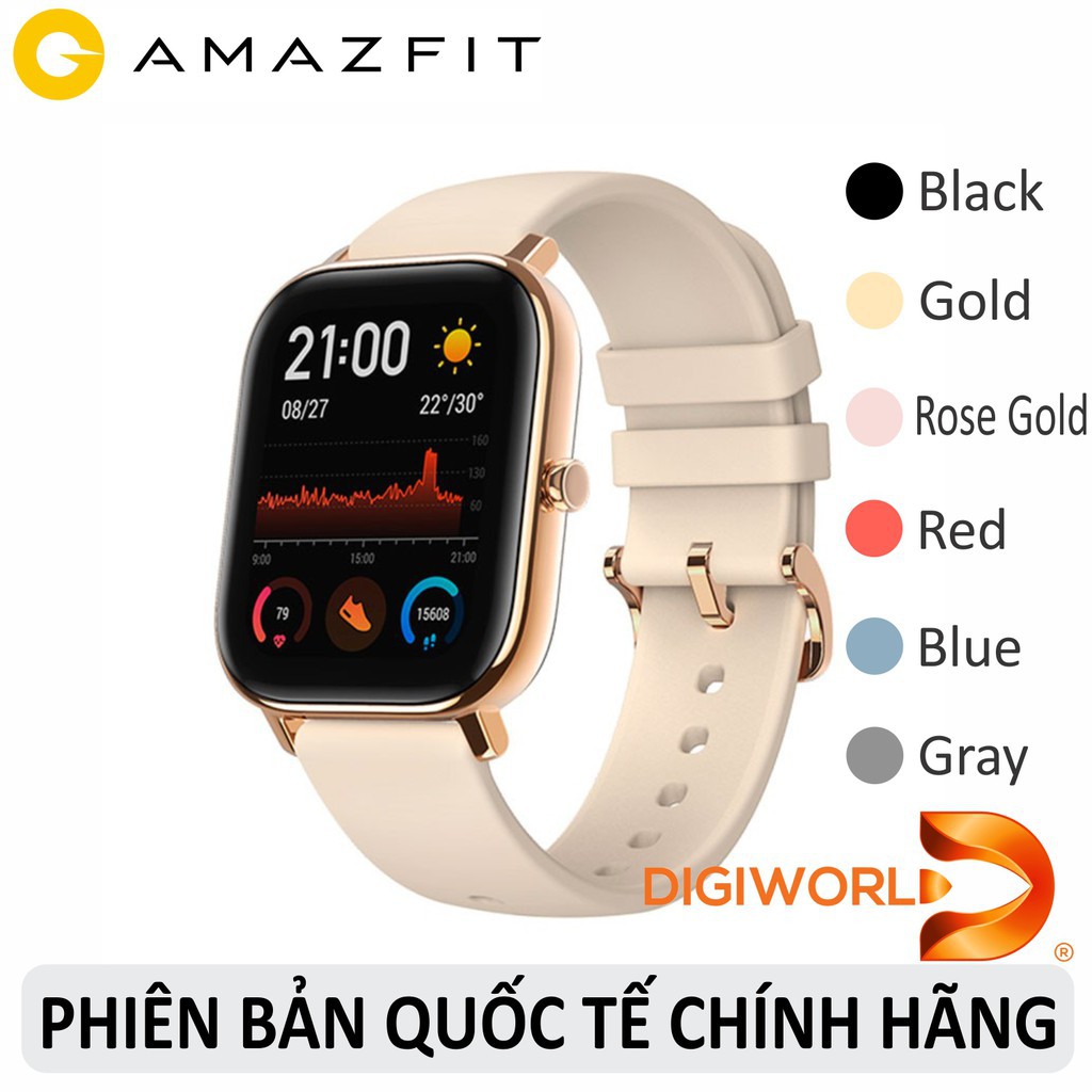 Đồng hồ thông minh Xiaomi Amazfit GTS - Hàng Chính Hãng Digiworld