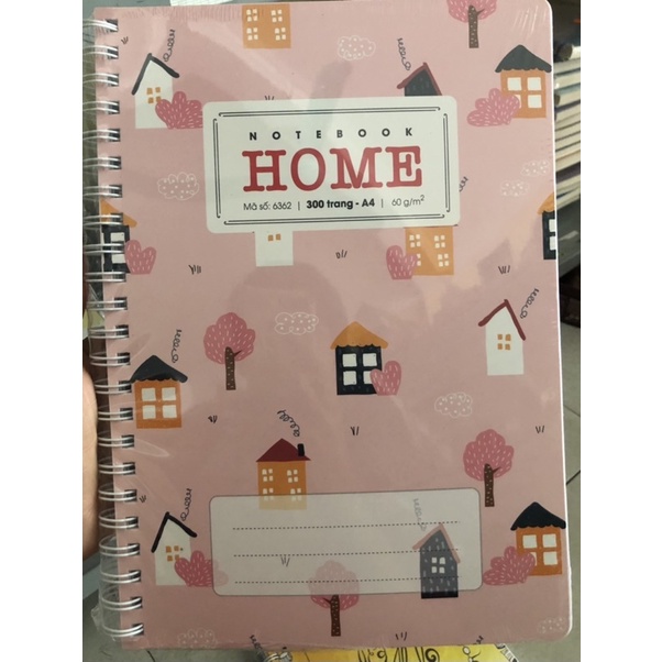 Sổ lò xo bìa bồi cao cấp Home A4 Hải Tiến
