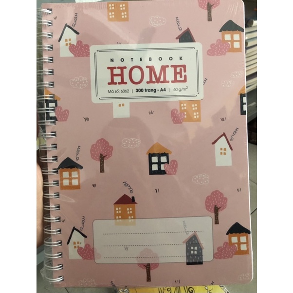 Sổ A4 lò xo kép Home 300trang