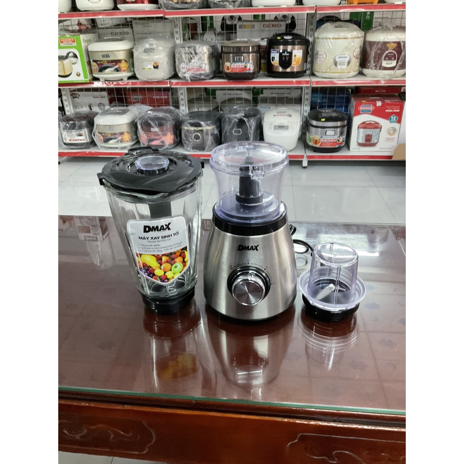 Máy xay sinh tố đa năng 3 cối DMAX BL9702-GS công suất 800w - Hàng trưng bày
